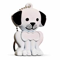 Relicário Chaveiro Cachorrinho Branco Pet Memory