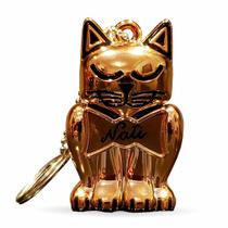 Relicário Chaveiro Gatinho Rose Gold Pet Memory