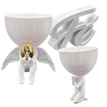 Relicario Decoração Casa Virgem Maria Anjo Guarda Oração