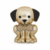 Relicário Ouro Fosco Cachorrinho Pet Memory