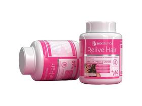 Relive Hair - Suplemento Alimentar para Cabelo, Pele e Unhas - 60 Cápsulas