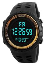 Relógio A Prova D'Agua Digital Esportivo Militar Dourada