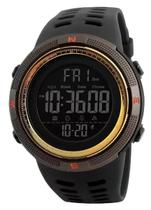 Relógio a Prova D'agua Digital Esportivo Militar Dourado/Prata