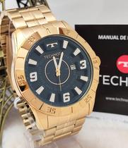 Relógio Aço Dourado Masculino Technos Racer 2115KYZ/4A