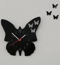 Relógio Acrílico Borboleta Grand Sala Casa Escritório Quarto Relógio Acrílico Borboleta Grand Sala Casa Escritório Quarto