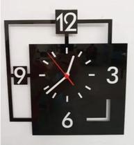Relógio Acrílico Moderno Traços Sala Quarto Escritório - AGV Criações