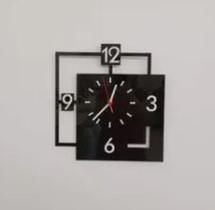 Relógio Acrílico Moderno Traços Sala Quarto Escritório Atual Relógio Acrílico Moderno Traços Sala Quarto Escritório Atual