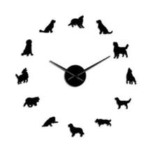 Relógio Acrílico Preto Cachorro Dog Pet Casa House Love Labrador