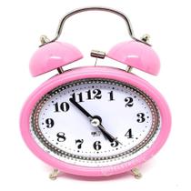 Relógio Analógico Antigo Retrô Com Despertador Mesa Campainha Potente ZB2016RO