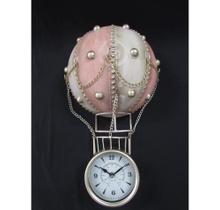 Relógio Analogico Balão Rosa Detalhes Graciosos Formosa Relógio Analogico Balão Rosa Detalhes Graciosos Formosa