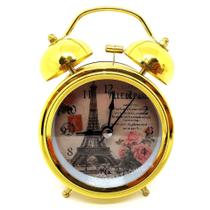 Relógio Analógico Com Despertador Campainha De Sino Estilo Retrô LE8120DO