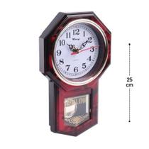 Relógio Analógico de Parede 25cm Pêndulo Color Código: 51999