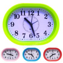 Relógio Analógico Despertador Formato Oval Potente ZB2011 Relógio Analógico Despertador Formato Oval Potente ZB2011