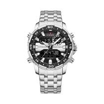 Relógio Analógico Digital Quartz Masculino À Prova d'Água De 30m Com Display LCD Luminosa Marca