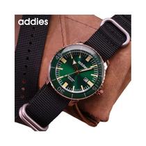 Relógio Analógico Esportivo Masculino À Prova d'Água 50m ADDIES Caixa De 44mm Pulseira De Nylon