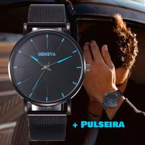 Relógio analógico estilo social masculino homem + Pulseira Relógio analógico estilo social masculino homem + Pulseira