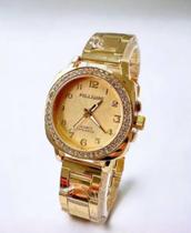 Relógio Analógico Feminino Elegante Luxo Prova D Água