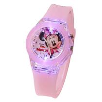 Relógio Analógico Infantil com Led Luzes Mickey e Minnie Relógio Analógico Infantil com Led Luzes Mickey e Minnie