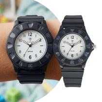 Relógio Analógico Infantil Preto Masculino com Caixa de Polímero e Pulseira de Silicone à Prova D Água Elegante Tuguir Relógio Analógico Infantil Preto Masculino com Caixa de Polímero e Pulseira de Silicone à Prova D Água Elegante Tuguir