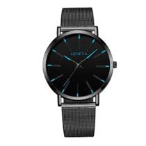 Relógio Analógico Preto Geneva Luxo Original Black