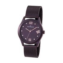 Relógio analógico roxo com borboleta 650013 Rommanel Tamanho:24