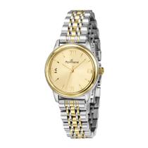 Relógio Analógico Social Prata com Dourado Rommanel 650204 Cor:Prata com Dourado Relógio Analógico Social Prata com Dourado Rommanel 650204 Cor:Prata com Dourado