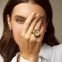 Relógio Anel Euro Dourado Feminino EU2035YUV/4DI Relógio Anel Euro Dourado Feminino EU2035YUV/4DI