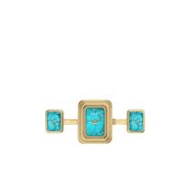 Relógio Anel Fossil Feminino Dourado - ES5432/1AN