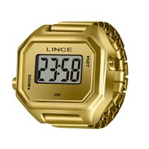 Relógio anel lince feminino dourado digital ldgm066l22 c2kx Relógio anel lince feminino dourado digital ldgm066l22 c2kx
