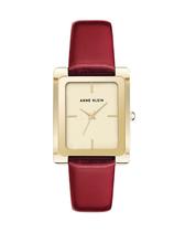 Relógio Anne Klein AK/2706CHRD feminino, vermelho, pulseira de couro Relógio Anne Klein AK/2706CHRD feminino, vermelho, pulseira de couro