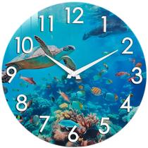 Relógio ao ar livre Crosstime Waterproof Coastal Beach 35cm azul