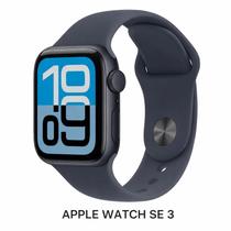 Relógio Apple.Watch.Série.SE 3 44 mm GPS, Tela Retina, Caixa em Alumínio, Pulseira M L, Monitoramento de Saúde, Bateria para o Dia Todo, watch, Preto