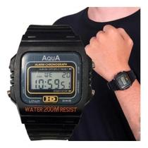 Relógio Aqua Aq-81 Preto Digital - Estilo Clássic - Unissex 1243 Relógio Aqua Aq-81 Preto Digital - Estilo Clássic - Unissex 1243
