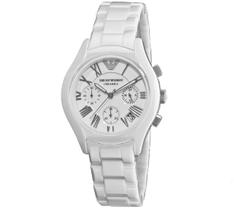 Relógio AR1403 Cerâmica Branco 46mm Á prova dágua