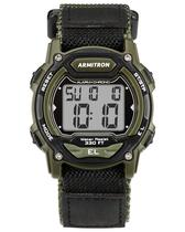 Relógio Armitron Sport Quartz com pulseira de nylon para homens