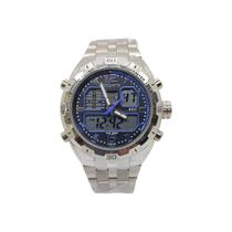Relógio Atlantis Anadigi Com Luz Masculino Resistente À Água Cor Do Mostrador:Preto Com Azul