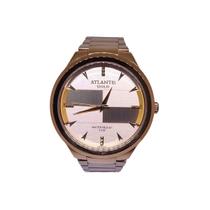 Relógio Atlantis Analógico Dourado Resistente à Água G3247 Cor Do Mostrador:Dourado Relógio Atlantis Analógico Dourado Resistente à Água G3247 Cor Do Mostrador:Dourado