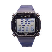 Relógio Atlantis Digital Esportivo Quadrado Resistente 5atm