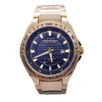 Relógio Atlantis Dourado Analógico Bonito Resistente a Água Cor do Mostrador:Preto Relógio Atlantis Dourado Analógico Bonito Resistente a Água Cor do Mostrador:Preto