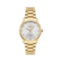 Relógio Atlantis Feminino Dourado Branco Resistente a Água Relógio Atlantis Feminino Dourado Branco Resistente a Água
