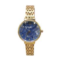 Relógio Atlantis Feminino Dourado Gold Lindo Resistente Água Cor Do Mostrador:Cinza Azulado Relógio Atlantis Feminino Dourado Gold Lindo Resistente Água Cor Do Mostrador:Cinza Azulado