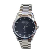 Relógio Atlantis Feminino Prateado Lindo Resistente à Água