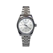 Relógio Atlantis Feminino Prateado Pequeno Resistente à Água Cor Do Mostrador:Prata