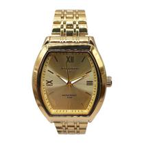 Relógio Atlantis Gold Dourado Social Resistente a Água 50m