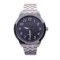 Relógio Atlantis Social Prateado Clássico Resistente a Água