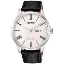 Relógio automático Citizen NH8350-08A Pulseira de couro 40mm