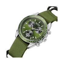 Relógio Automático De Luxo Para Homens MEGIR Com Pulseira De Tecido Canvas À Prova d'Água Quartz
