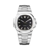 Relógio Automático Masculino De Aço Inoxidável Tandorio Quadrado 40mm Mostrador Multicolorido Safira