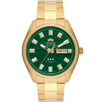 Relógio Automático Masculino Orient Dourado 3 Estrelas à Prova D'água 469GP076 E1KX