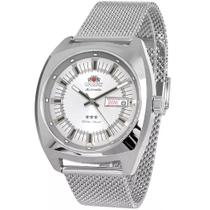 Relógio Automático Masculino Orient Prata Prova D'água 50 M F49SS011 S1SX